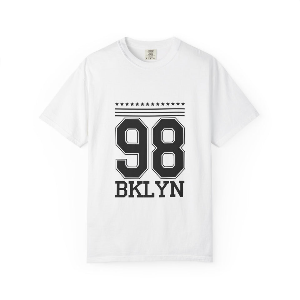 Brooklyn Vintage Style Unisex T-Shirt with 98 Graphic - Casual Wear, Street Style, Gift for Him or Her, Hip Hop Fashion, Summer Essential