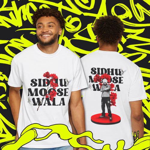 Sidhu Moose Wala Floral Graphic Unisex T-Shirt