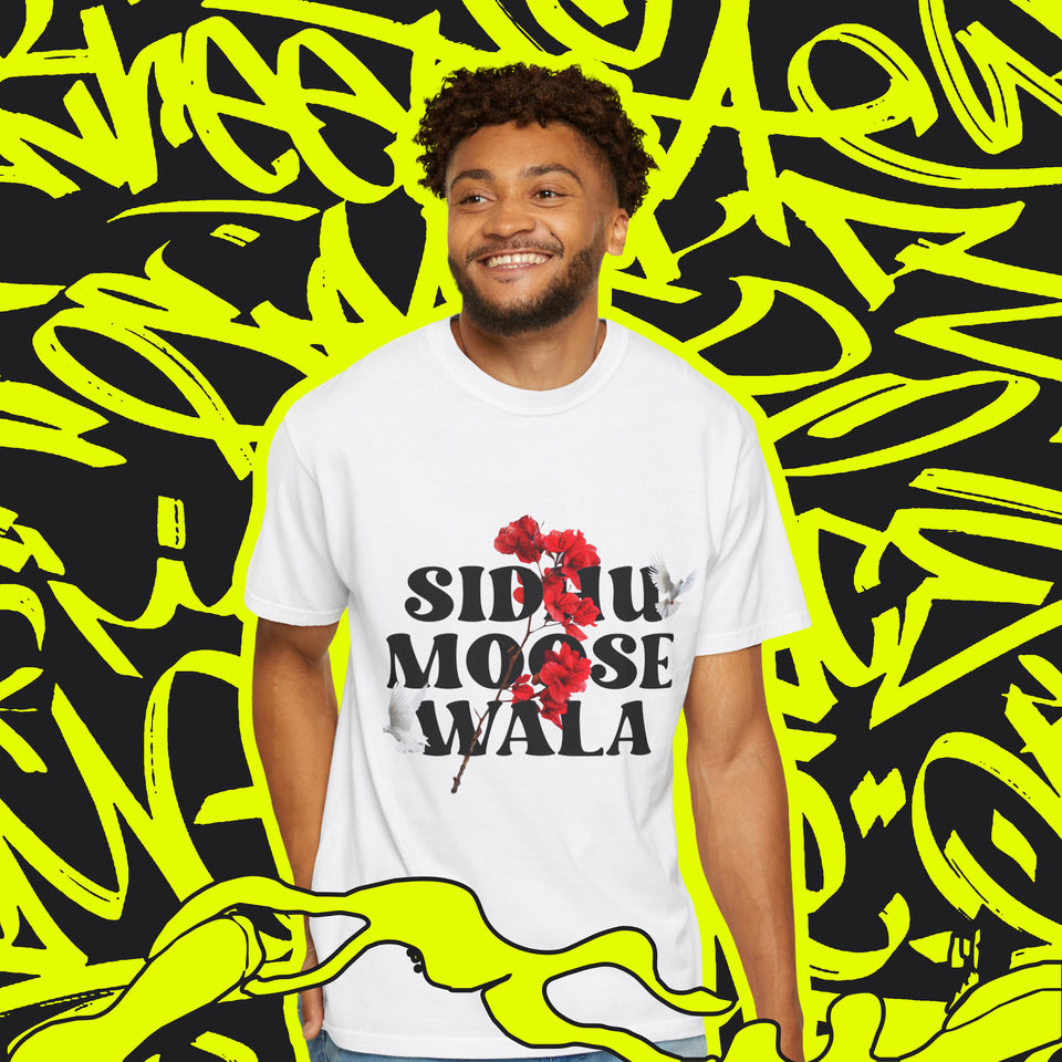 Sidhu Moose Wala Floral Graphic Unisex T-Shirt